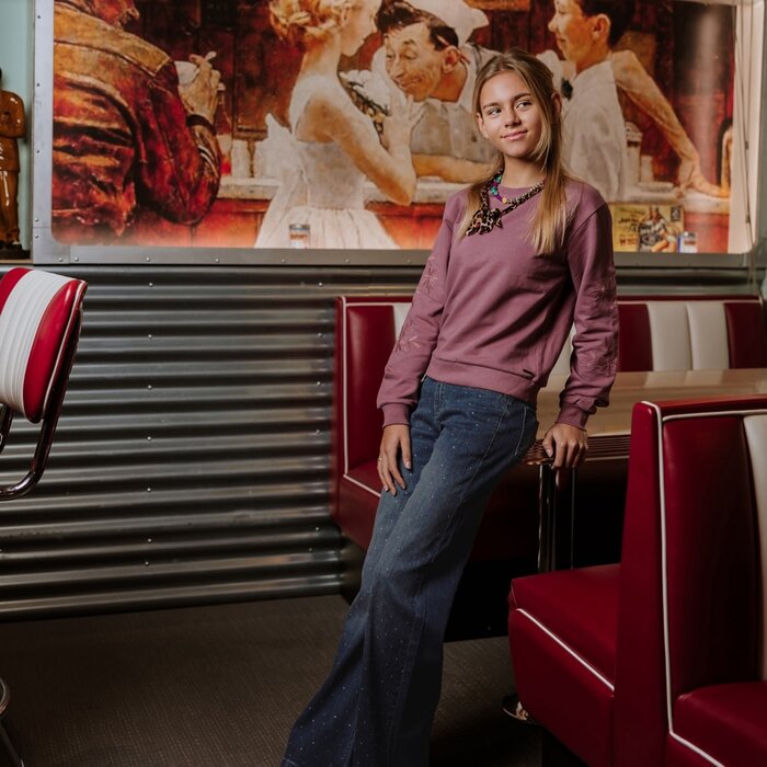 No Way Monday Sweater Burgundy