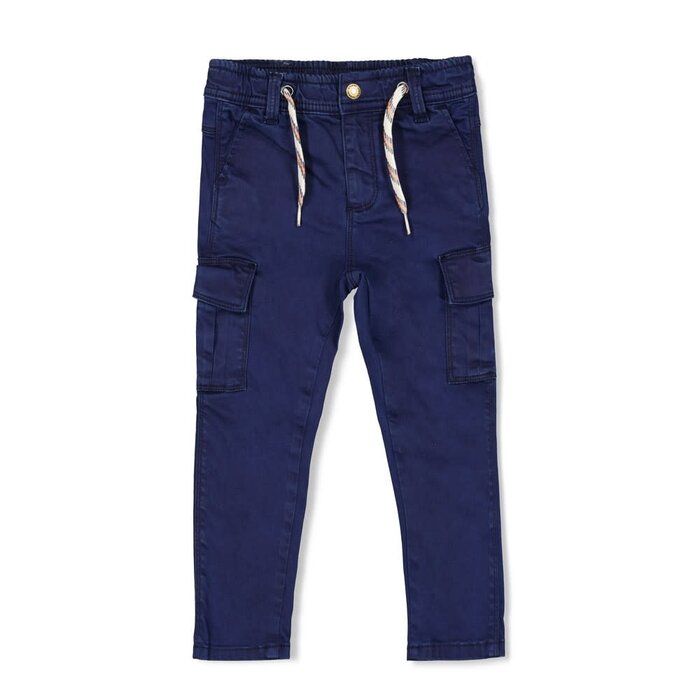 Sturdy Cargo broek Marine - Waves and Whales