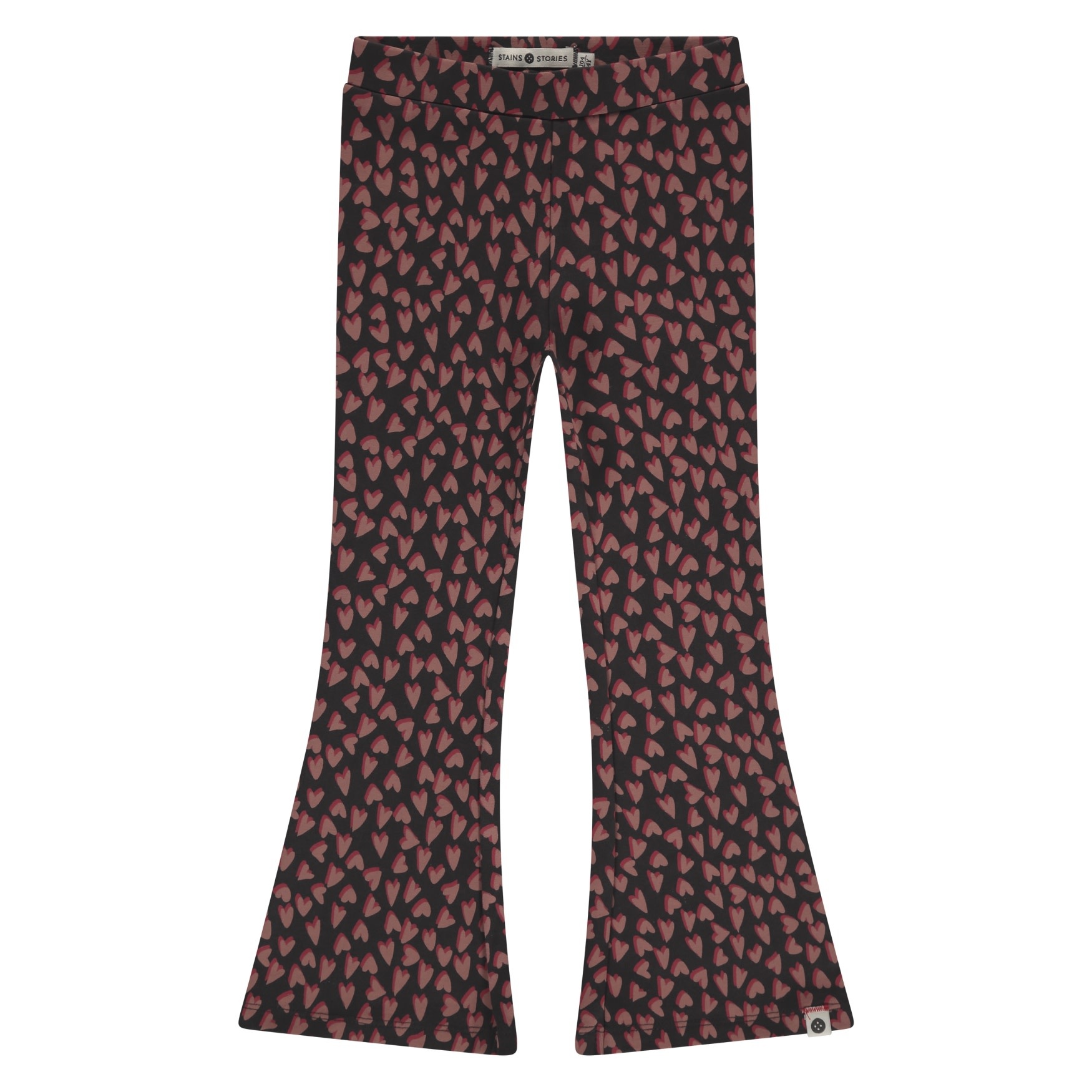 Stains & Stories girls flared pants Blackboard