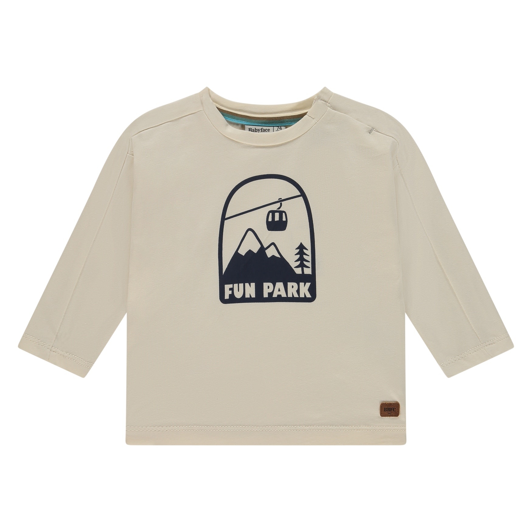 Babyface baby boys t-shirt long sleeve Ivory