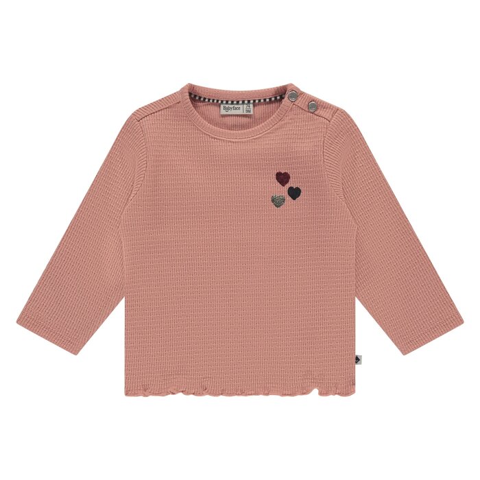 Babyface baby girls t-shirt longsleeve Salmon