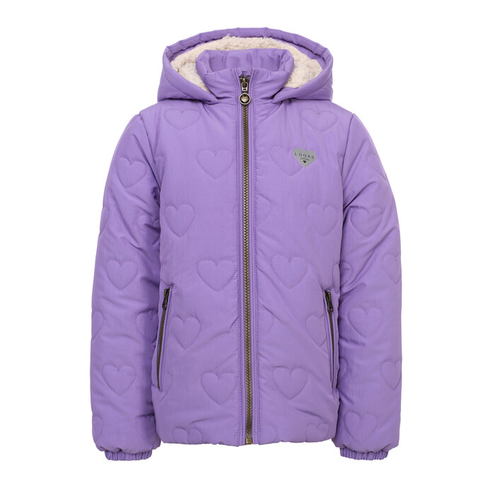 Looxs Little quilted hearts outerwear jack BRIGHT LILAC