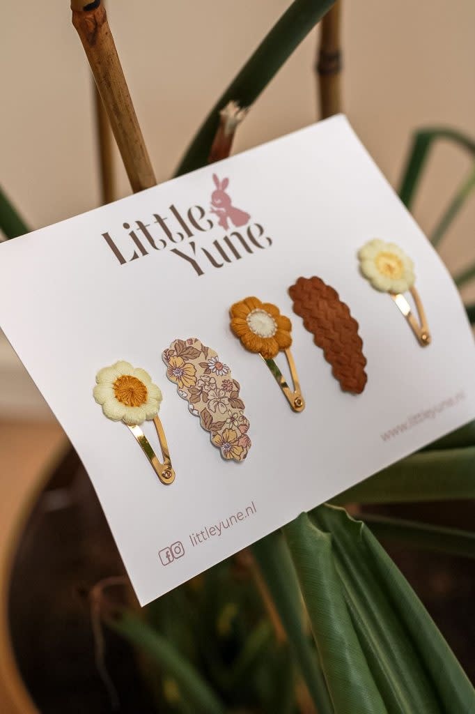 Little Yune Haarspeldjes | Set - Mini Daisy 3 cm