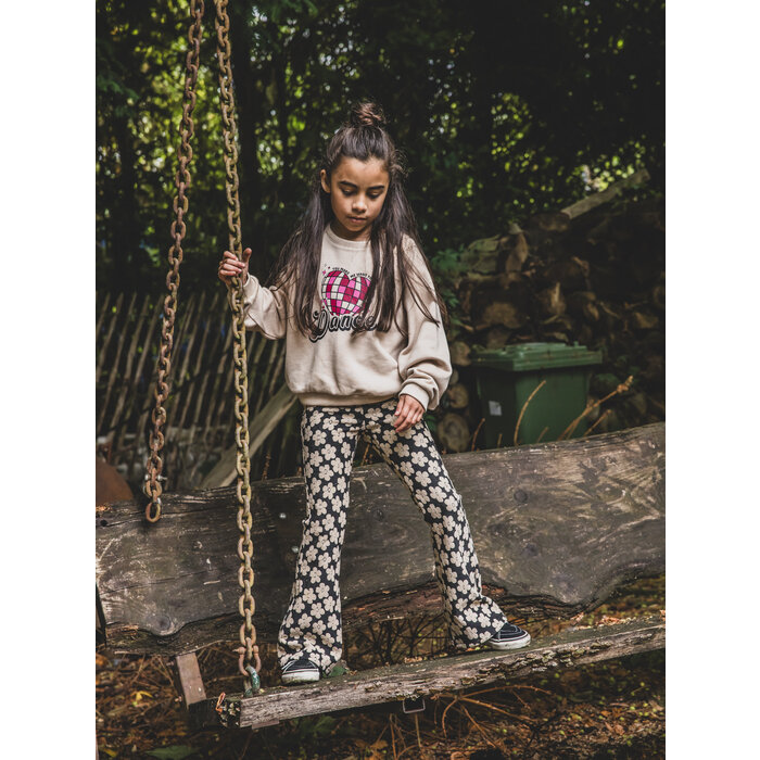 Looxs Little flaire pants Flowerfield black