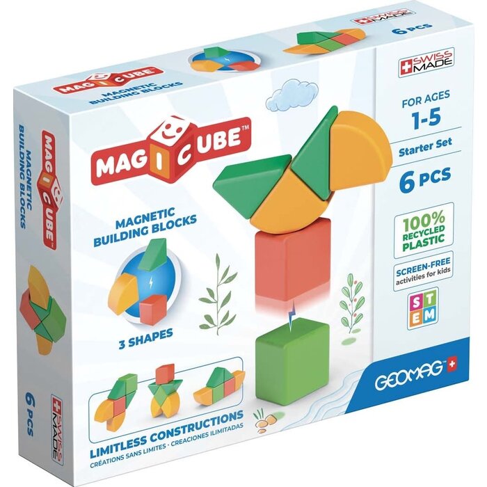 Geomag Magicube Starter Set 6-delig | Magnetisch speelgoed | 1-5 jaar