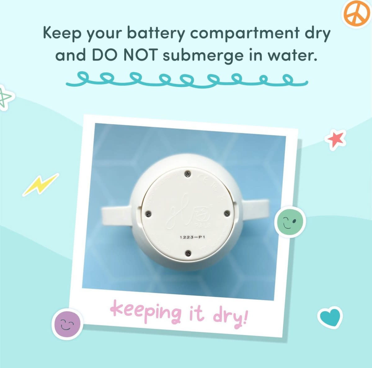 Glopals Sensory play cup cloud blue