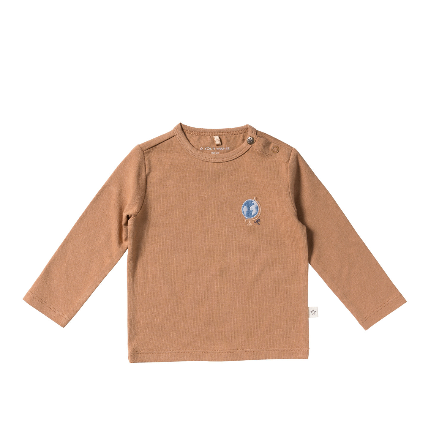 Your Wishes Solid | Fitted Longsleeve Indian Tan