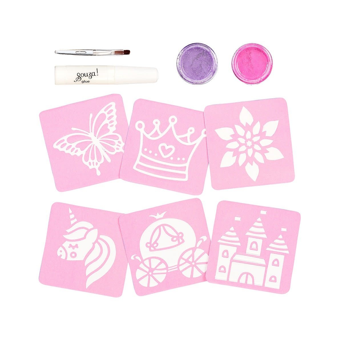 Souza! Glitter tattoo set Prinses