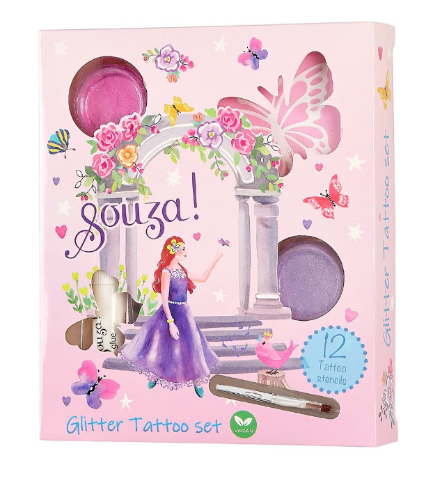 Souza! Glitter tattoo set Prinses