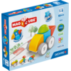 Magicube Cars Recycled 10-delig | Magnetisch speelgoed voertuigen | 1-5 jaar