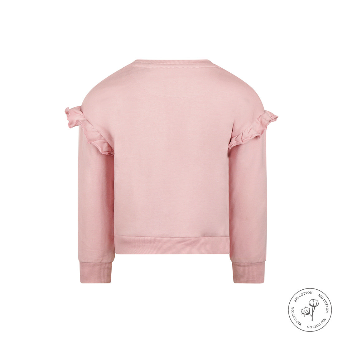 Koko Noko Sweater with crewneck dropped shoulder Dusty pink WN1912