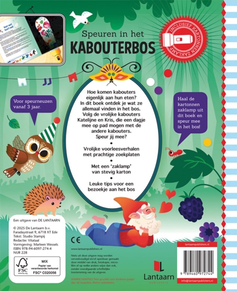 Lantaarn publishers Zaklampboek - Speuren in het kabouterbos