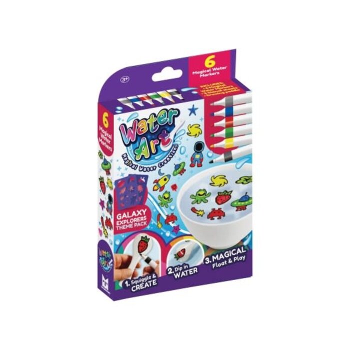 Water Art Water Art 6 Pack met sjablonen - Galaxy