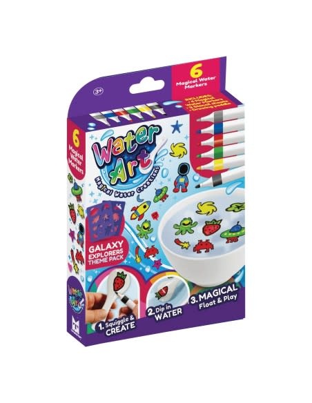 Water Art Water Art 6 Pack met sjablonen - Galaxy