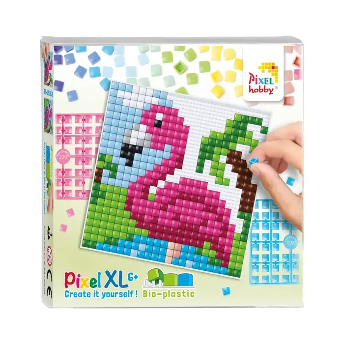 Pixelhobby Pixel XL Set Flexibele Basisplaat - Flamingo