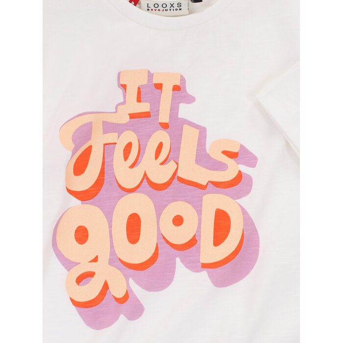 Looxs Little jersey T-shirt s/s off white