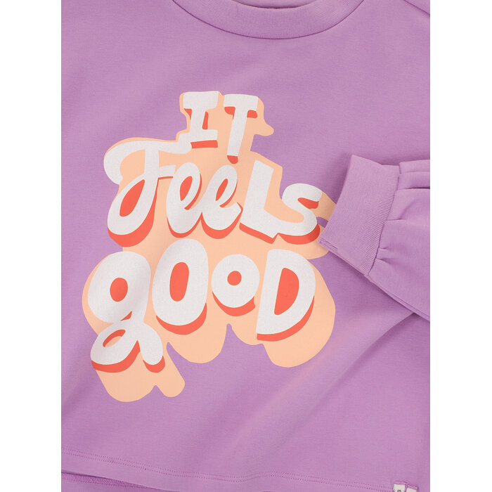 Looxs Little printed sweater Lilac