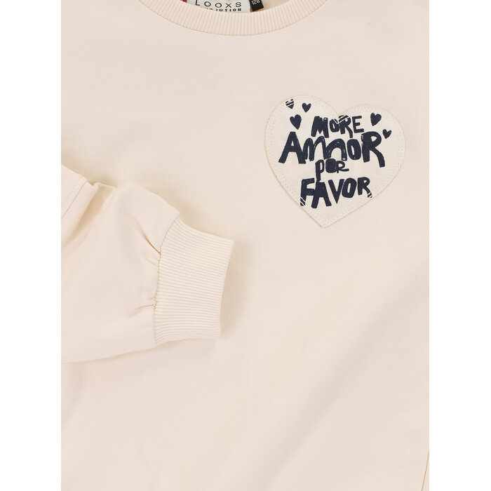 Looxs Little printed sweater Milk