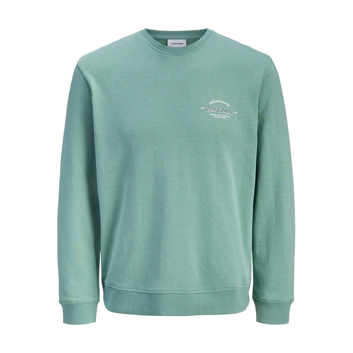 Jack & Jones JJBRANDON SWEAT CREW NECK MNI Mineral Blue