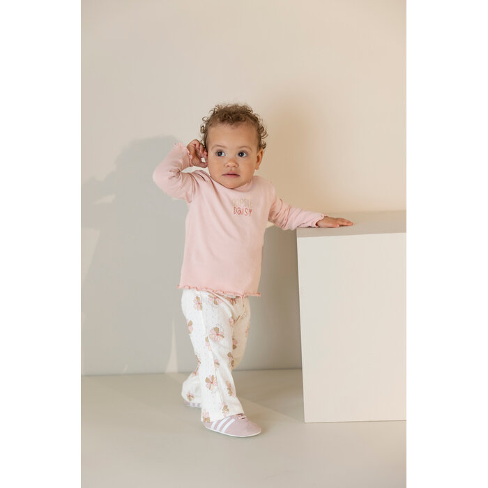 Noppies Legging flared long AOP Egret