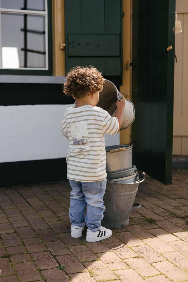 Levv Shirt LS261BAS AOP White Stripe