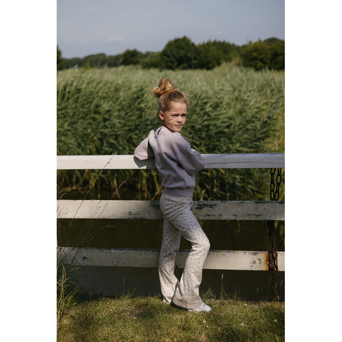 Levv Pants LS261BRENDA AOP Purple Flower