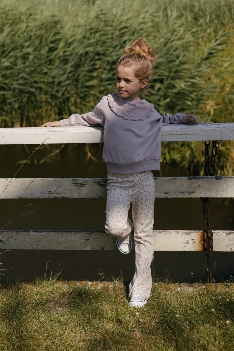 Levv Pants LS261BRENDA AOP Purple Flower