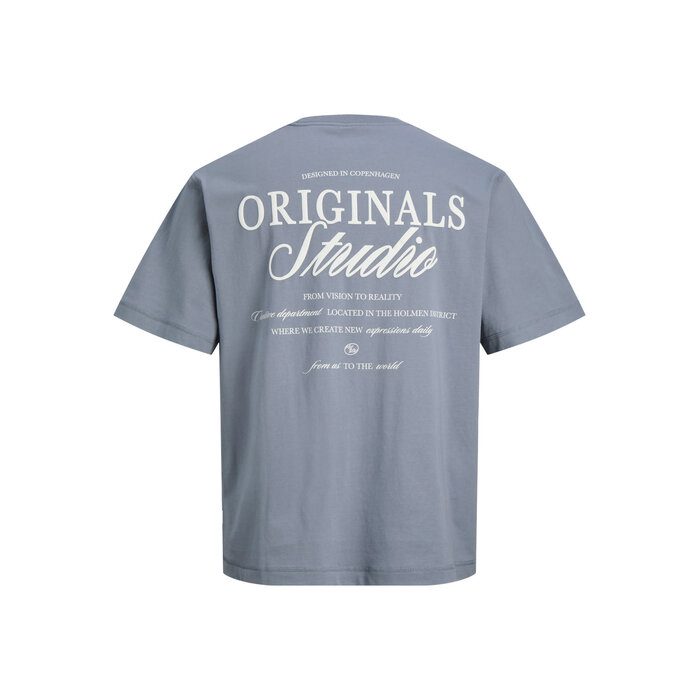 Jack & Jones JORNORREBRO TYPO TEE SS CREW NECK MNI Blue