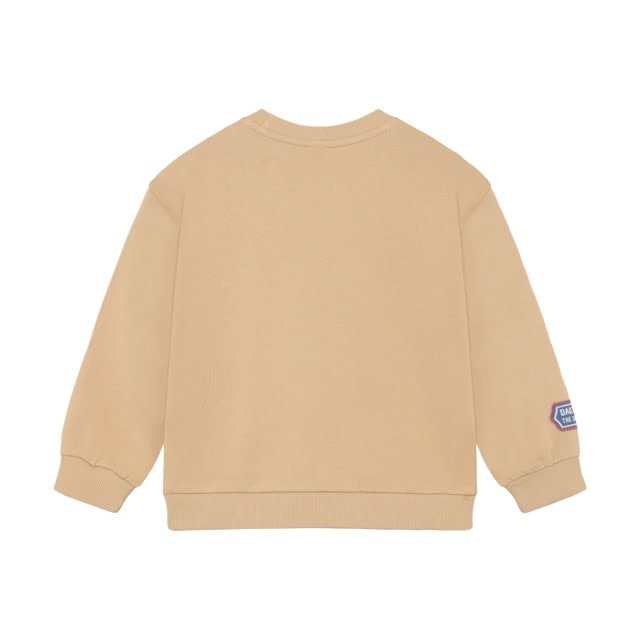 Daily7 Oversized Sweater Badges Latte Sand