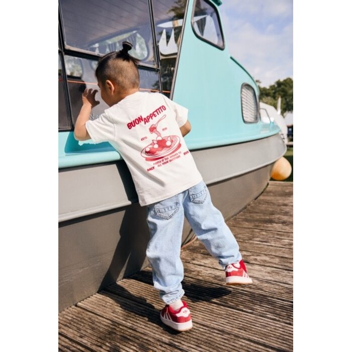 Daily7 Oversized T-shirt Backprint Egret