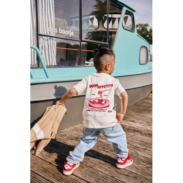 Daily7 Oversized T-shirt Backprint Egret