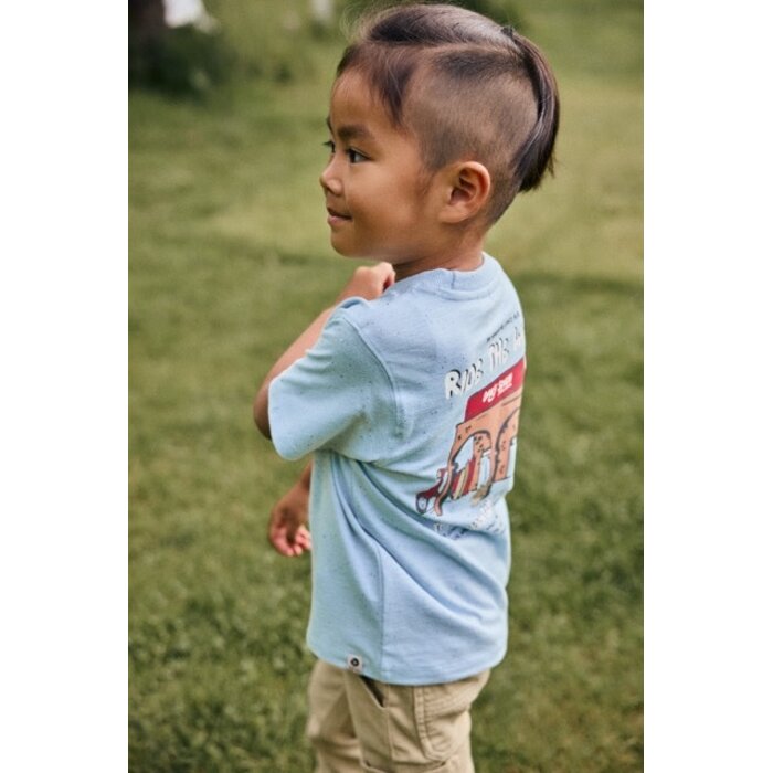 Daily7 T-shirt Backprint Celestial Blue