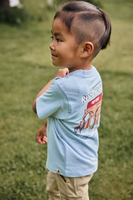 Daily7 T-shirt Backprint Celestial Blue