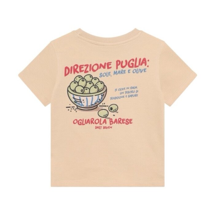 Daily7 T-shirt Backprint Latte Sand