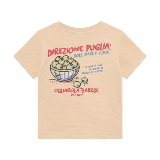 Daily7 T-shirt Backprint Latte Sand