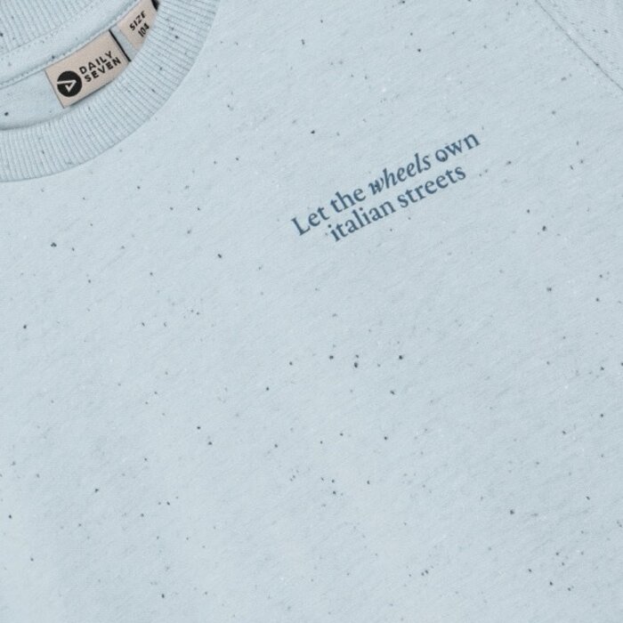 Daily7 T-shirt Nappy Backprint Celestial Blue