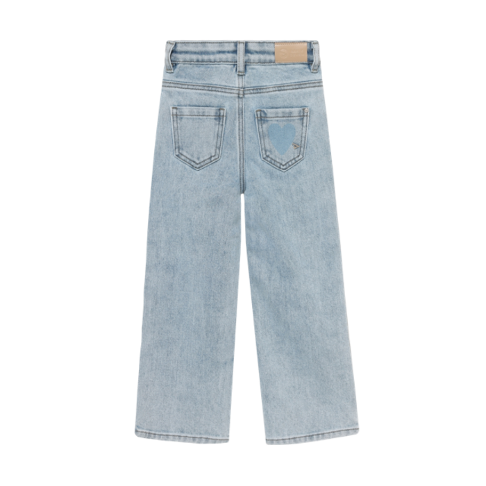 Daily7 Denim Wide Fit Heart Light Blue Denim