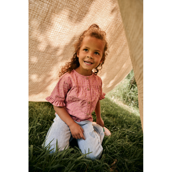 Daily7 Denim Wide Fit Heart Light Blue Denim