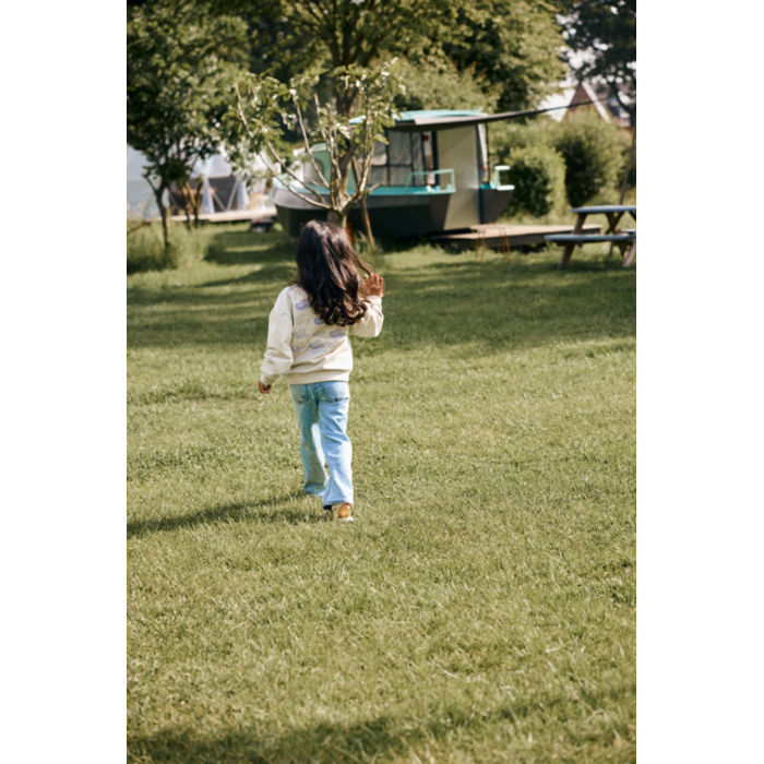 Daily7 Sweater Backprint Creme Grey Melange