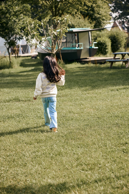 Daily7 Sweater Backprint Creme Grey Melange