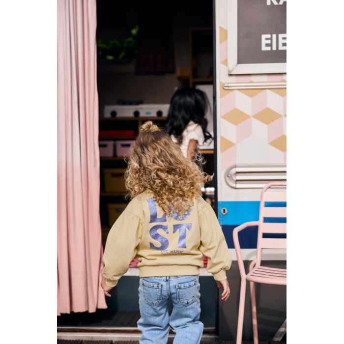 Daily7 Sweater Print Reed Yellow