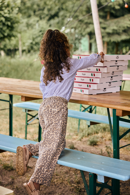 Daily7 Wide Cargo Pants Print Sandshell