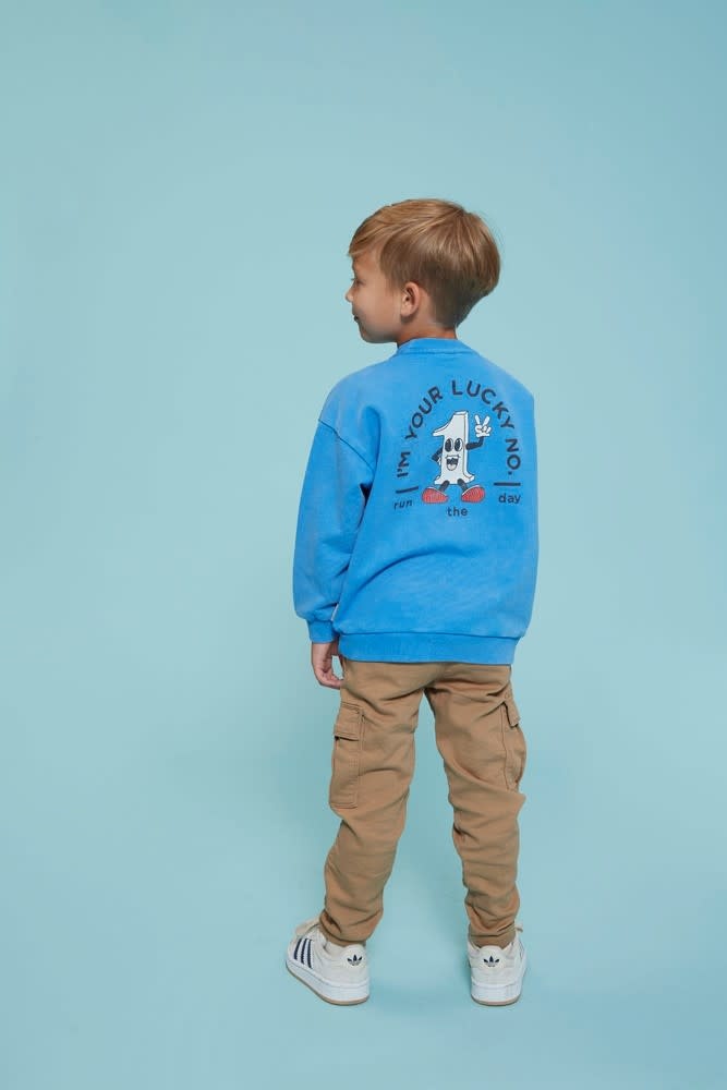 Sturdy Sweater oversized Blauw - Run the Day