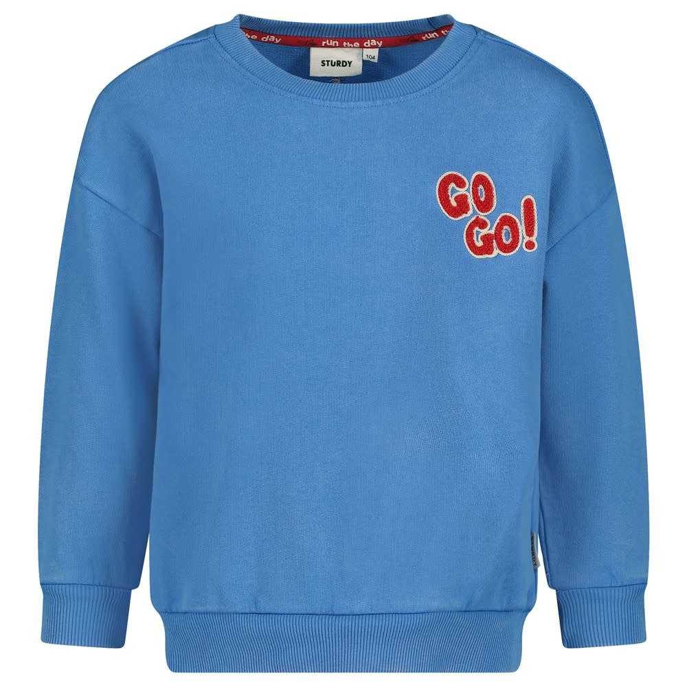 Sturdy Sweater oversized Blauw - Run the Day
