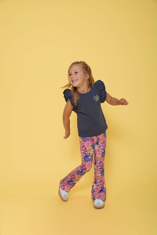 Jubel Flared broek AOP Roze - Rolling into Spring