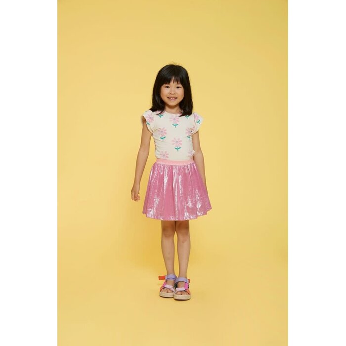 Jubel T-shirt AOP Offwhite - Rolling into Spring