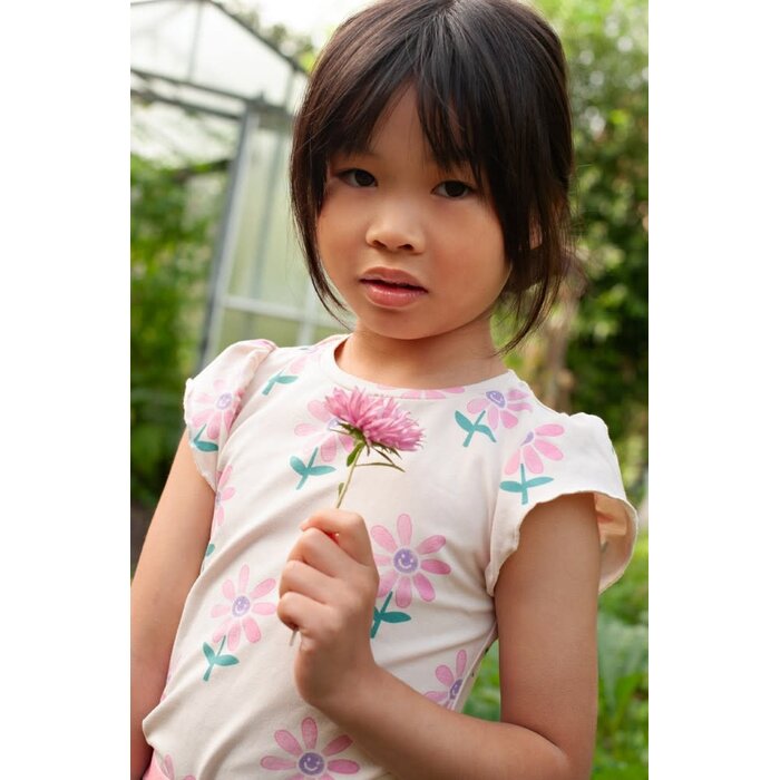 Jubel T-shirt AOP Offwhite - Rolling into Spring