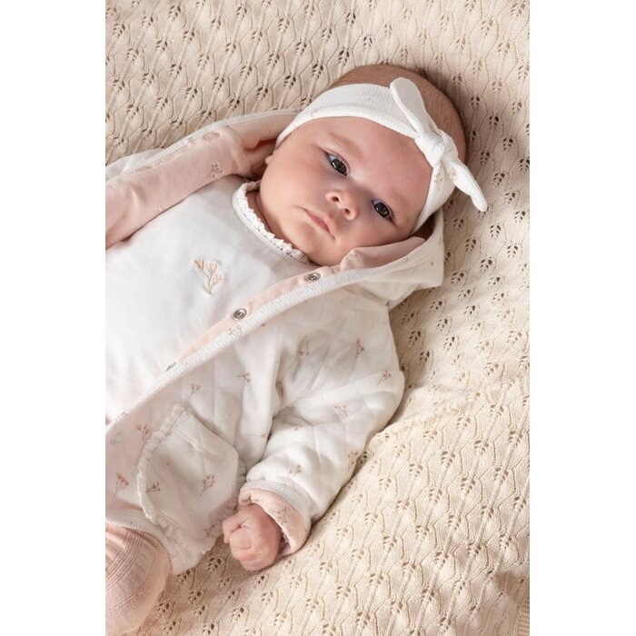 Feetje Broek pointelle rib l.Roze - Delicate Flower