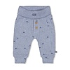 Broek rib AOP Blauw melange - Blue Ocean