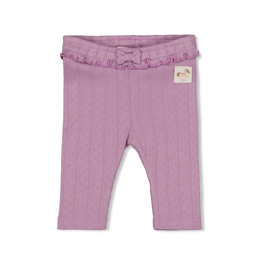 Feetje Legging pointelle rib Violet - Flower Ranch